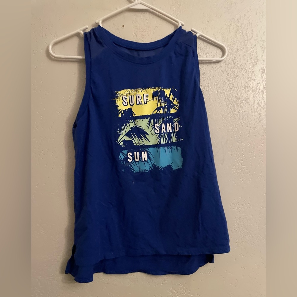 Blue tank top, XL (14/16)